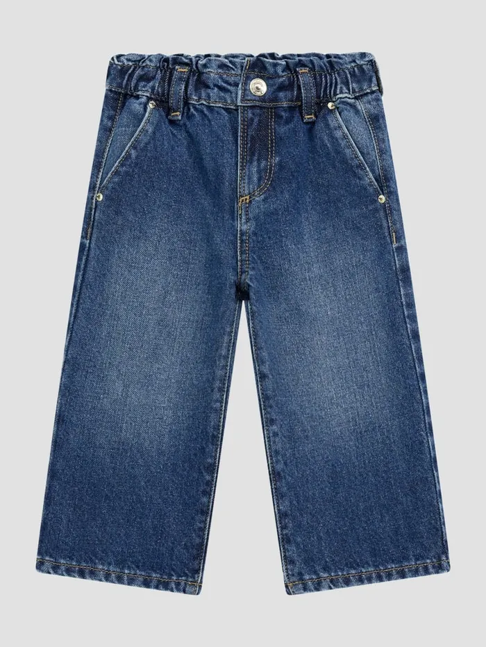 GUESS Little Girl 2 7 Lurex Denim Culotte Jeans 27 Blue 8211 Kids
