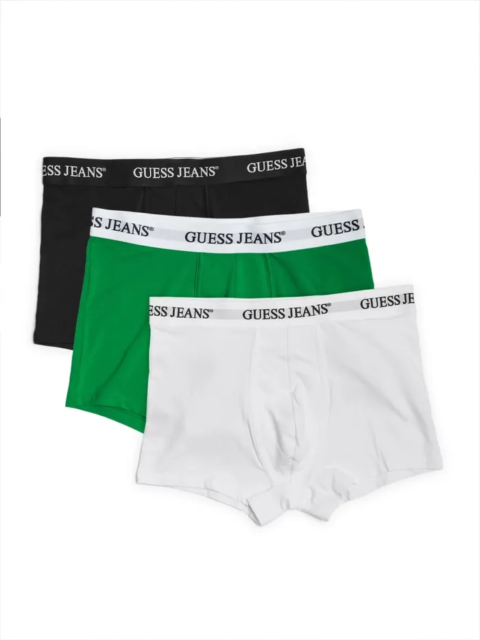 GUESS Men Eco Jeans 3Pack Trunks Green 8211 Men
