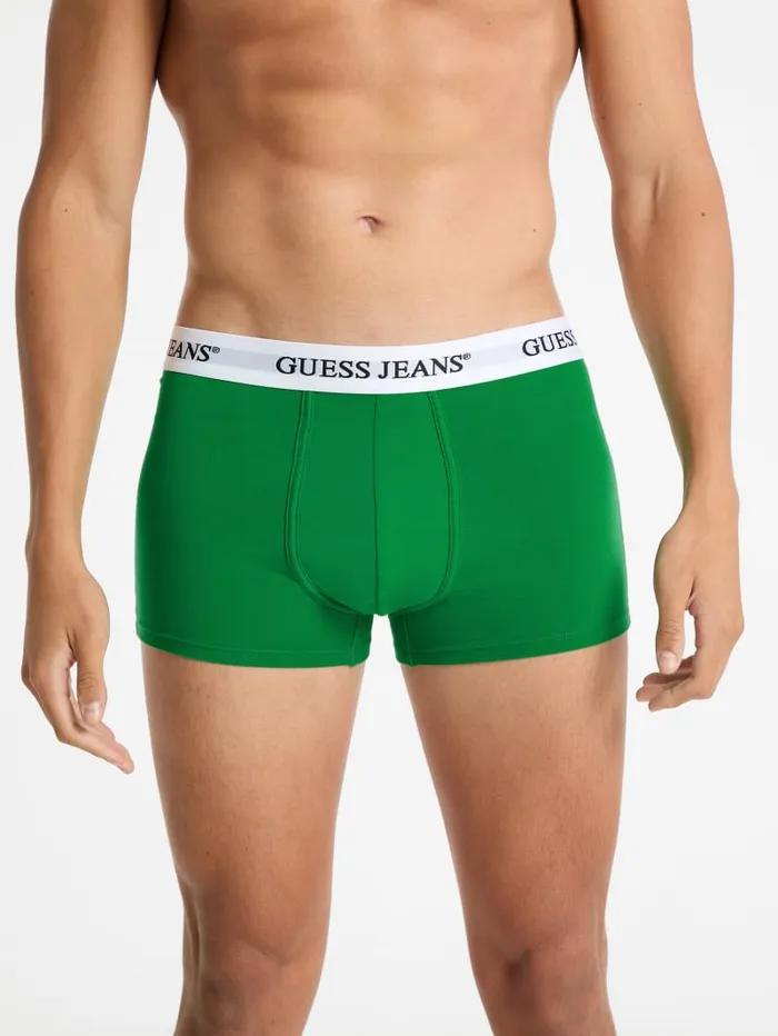 GUESS Men Eco Jeans 3Pack Trunks Green 8211 Men