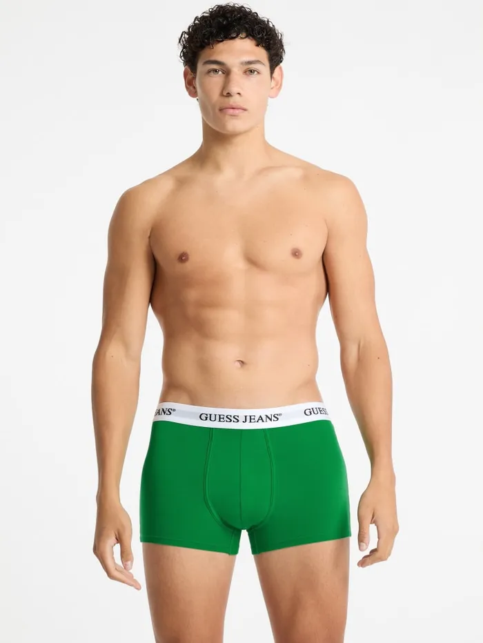 GUESS Men Eco Jeans 3Pack Trunks Green 8211 Men