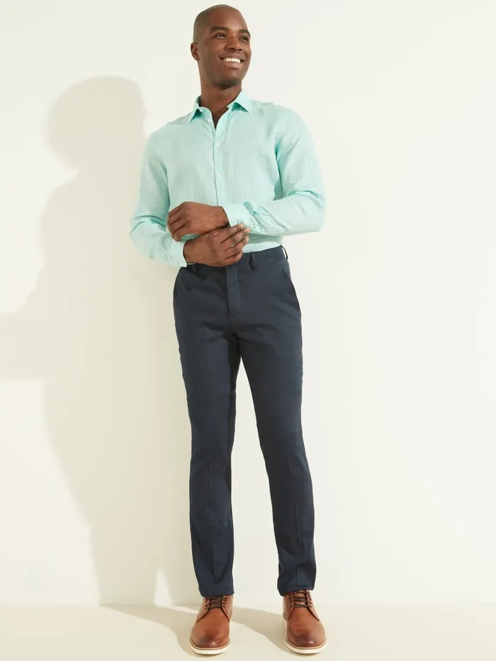 GUESS Pants and Shorts Classic Chino Pant Blue 8211 Men