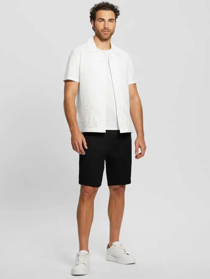 GUESS Pants and Shorts Eco Bowie Shorts White 8211 Men