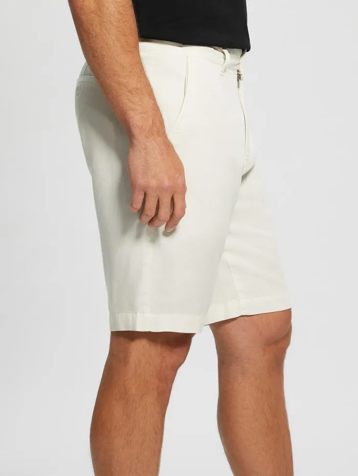 GUESS Pants and Shorts Eco Bowie Shorts White 8211 Men