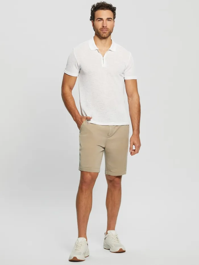GUESS Pants and Shorts Eco Bowie Shorts White 8211 Men