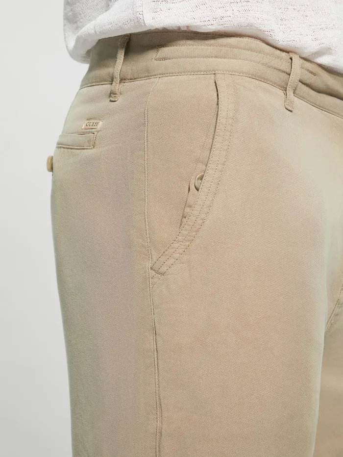 GUESS Pants and Shorts Eco Bowie Shorts White 8211 Men