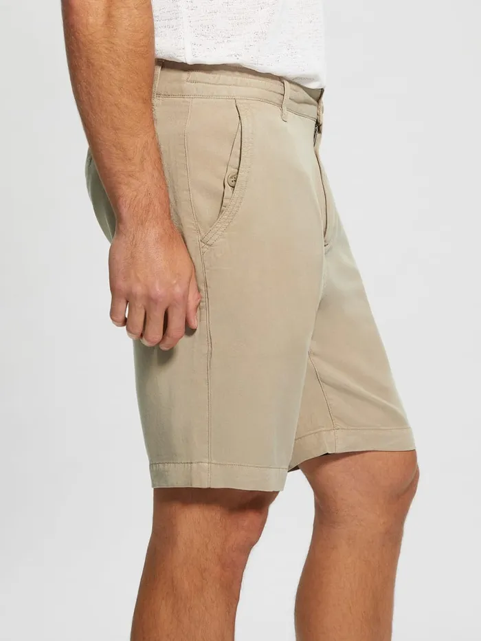 GUESS Pants and Shorts Eco Bowie Shorts White 8211 Men