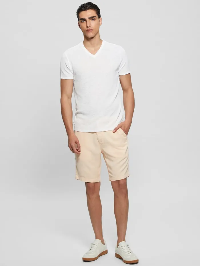 GUESS Pants and Shorts Eco Bowie Shorts White 8211 Men
