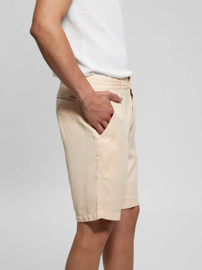 GUESS Pants and Shorts Eco Bowie Shorts White 8211 Men