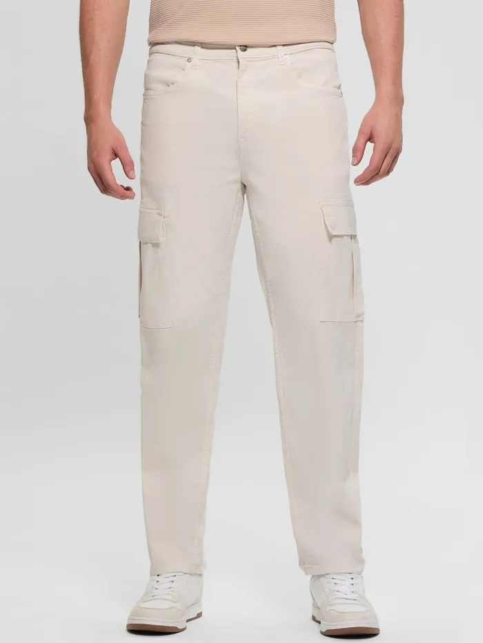 GUESS Pants and Shorts Eco Julianne Cargo Pants White 8211 Men