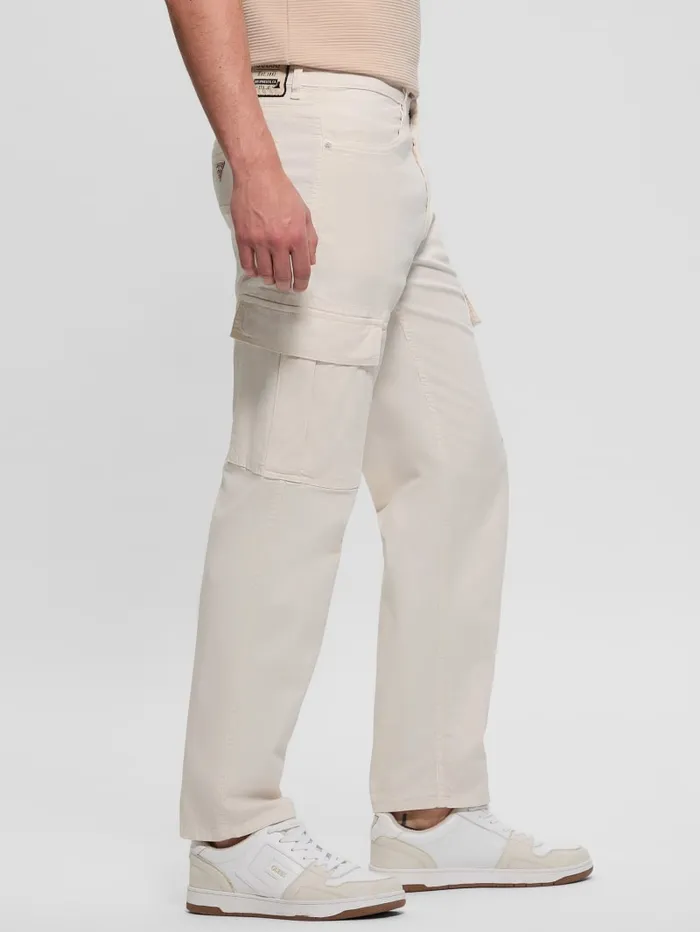 GUESS Pants and Shorts Eco Julianne Cargo Pants White 8211 Men