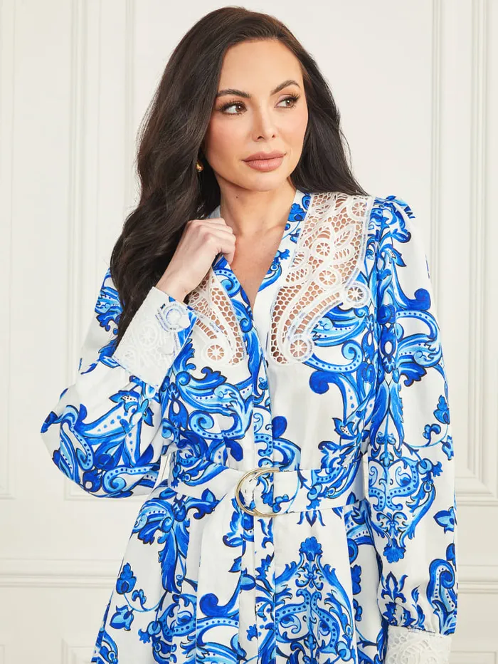 GUESS Sale Blue Note Dress Colors 8211 Women