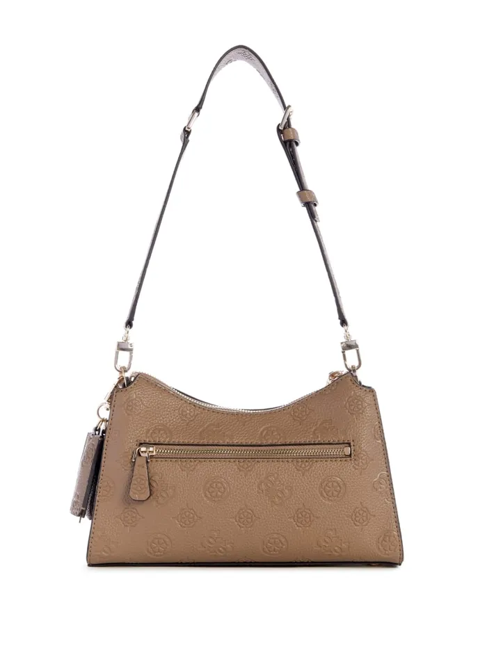 GUESS Sale Cresidia TopZip Shoulder Bag White 8211 Women