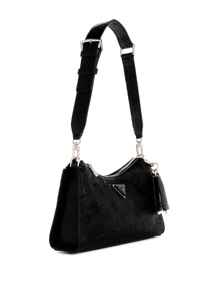 GUESS Sale Cresidia TopZip Shoulder Bag White 8211 Women