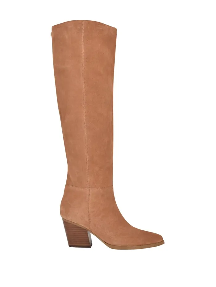 GUESS Sale Dolita Suede KneeHigh Boots Black 8211 Women
