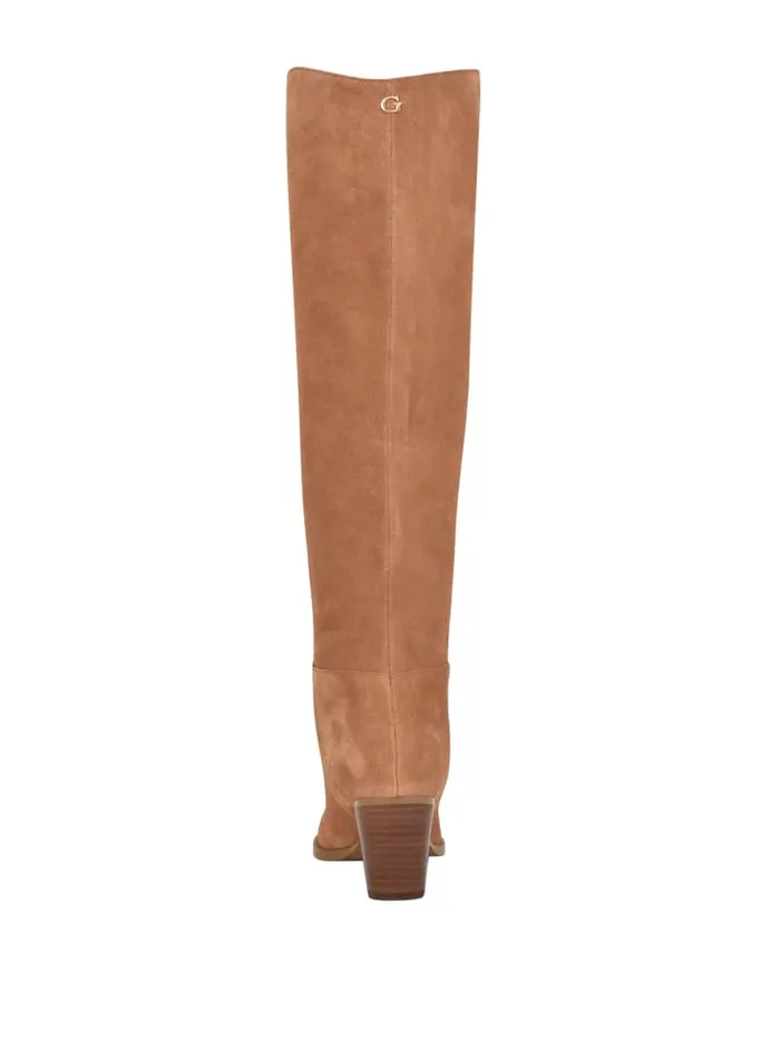 GUESS Sale Dolita Suede KneeHigh Boots Black 8211 Women