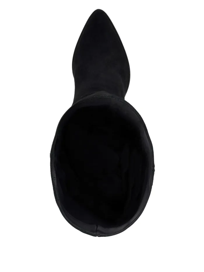 GUESS Sale Dolita Suede KneeHigh Boots Black 8211 Women