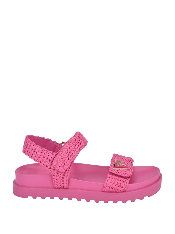 GUESS Sale Fabrica Woven Sandals Black 8211 Women