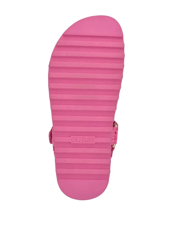 GUESS Sale Fabrica Woven Sandals Black 8211 Women