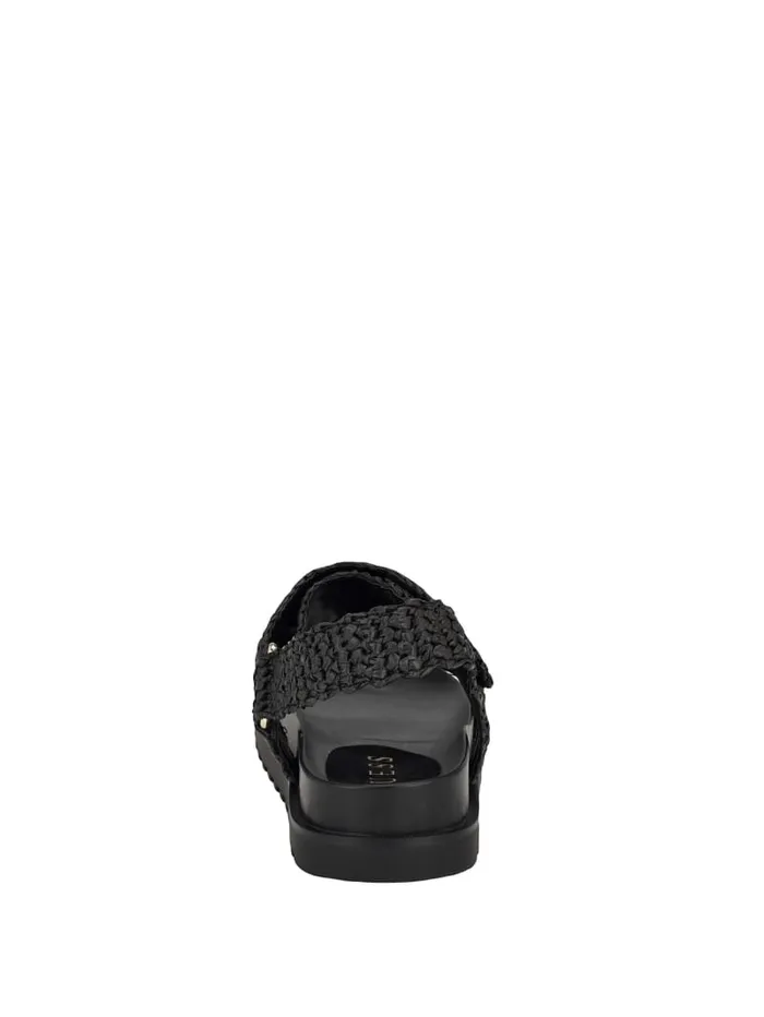GUESS Sale Fabrica Woven Sandals Black 8211 Women