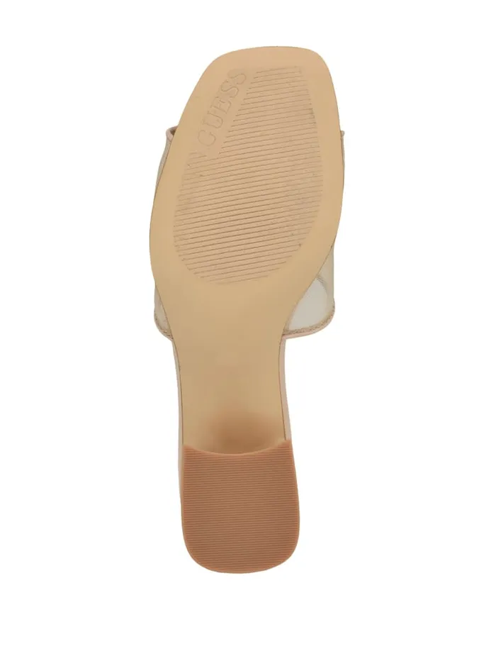 GUESS Sale Gables Mesh Mules Beige 8211 Women