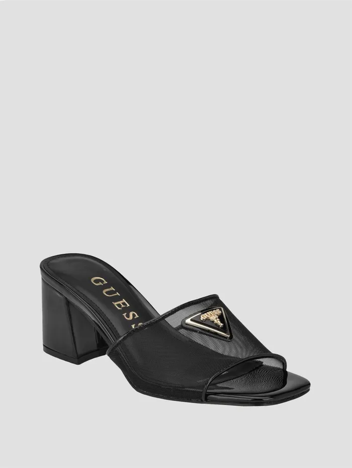 GUESS Sale Gables Mesh Mules Beige 8211 Women