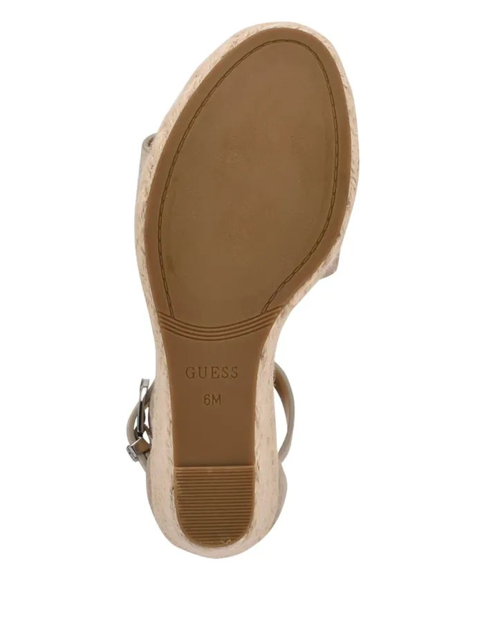 GUESS Sale Hidy Suede Espadrille Wedges Black 8211 Women