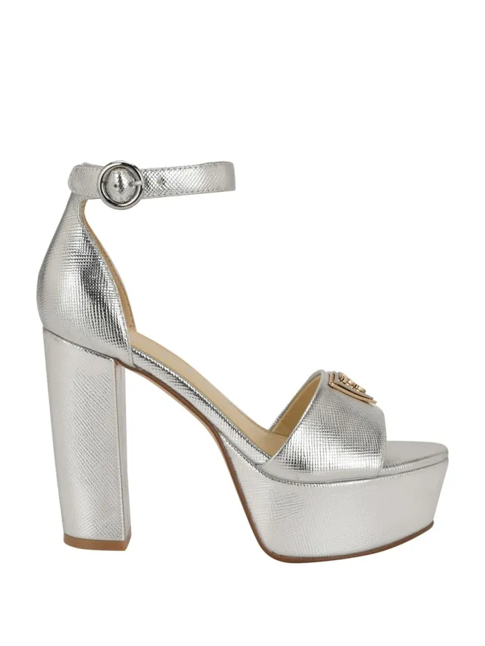 GUESS Sale Seton Embossed Heels Beige 8211 Women