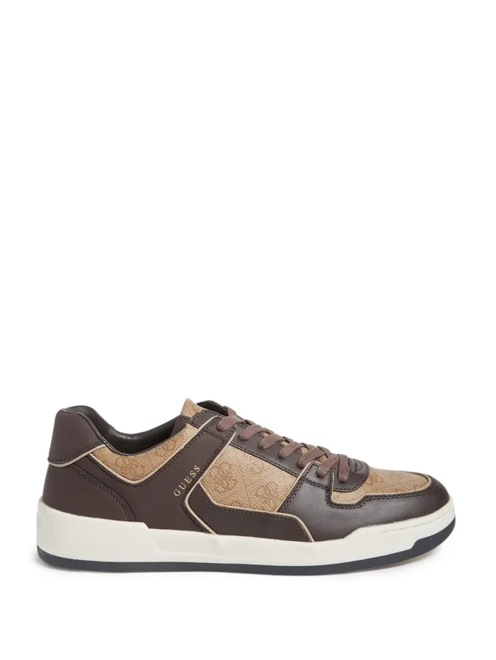 GUESS Sale Vicenza LowTop Sneakers Brown 8211 Men