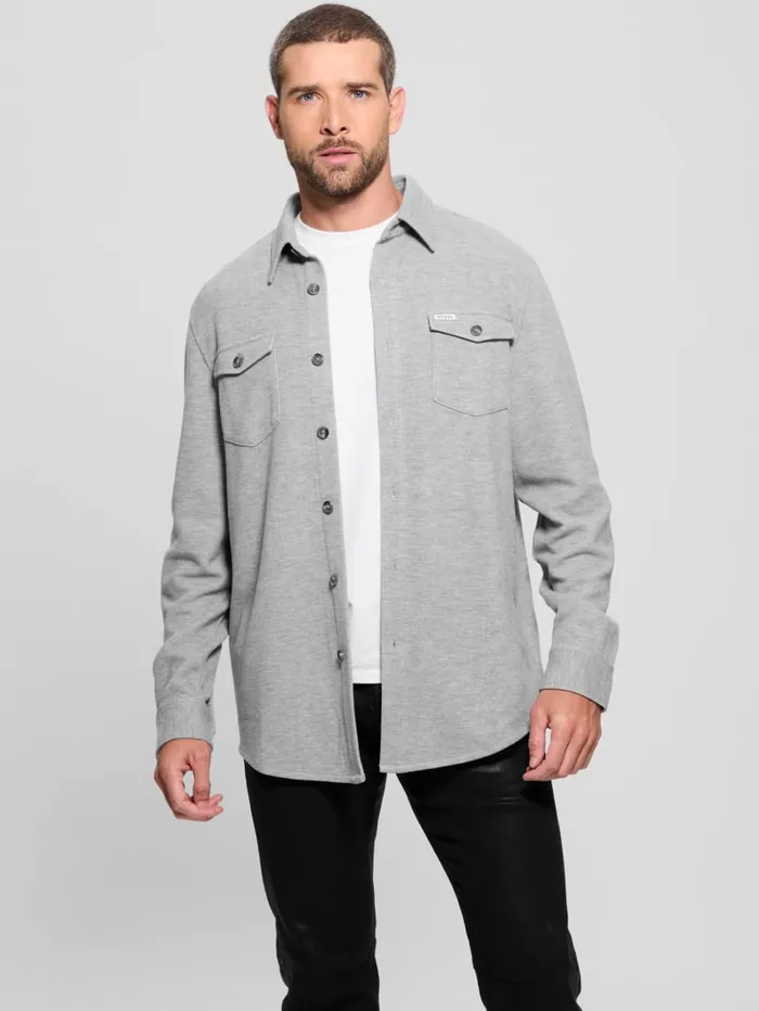 GUESS Shirts Collins Luxury Shirt Beige 8211 Men