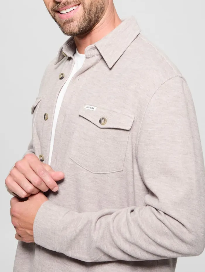 GUESS Shirts Collins Luxury Shirt Beige 8211 Men