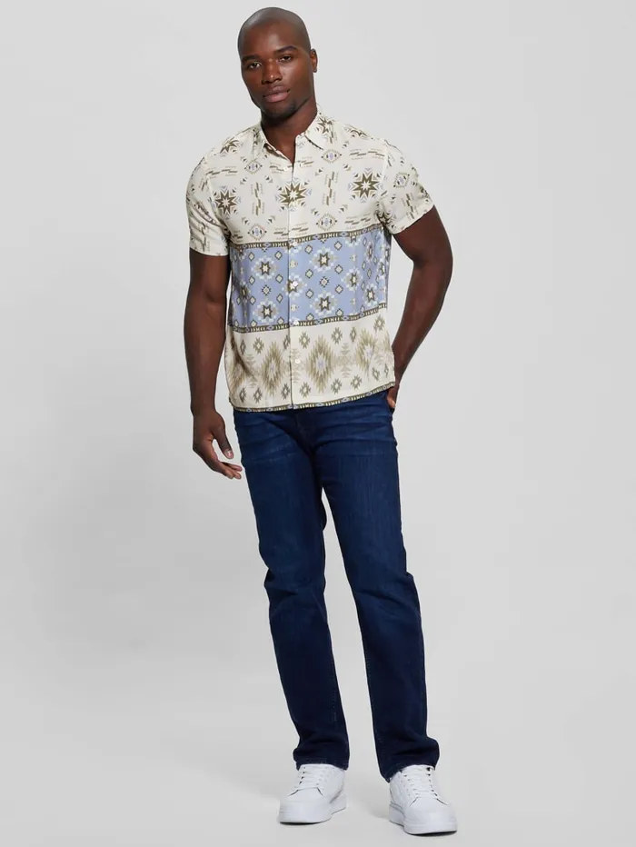 GUESS Shirts Eco Rayon Southwest Shirt Colors 8211 Men
