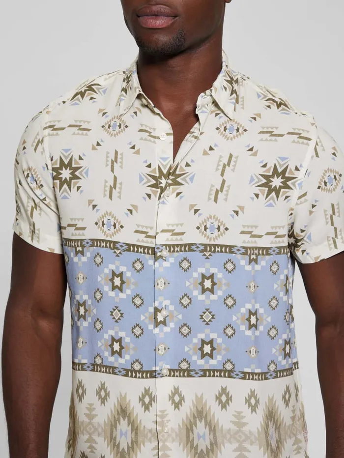 GUESS Shirts Eco Rayon Southwest Shirt Colors 8211 Men