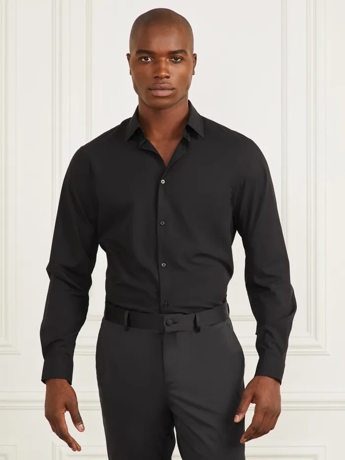 GUESS Shirts Jacob Notched Cuff Shirt White 8211 Men