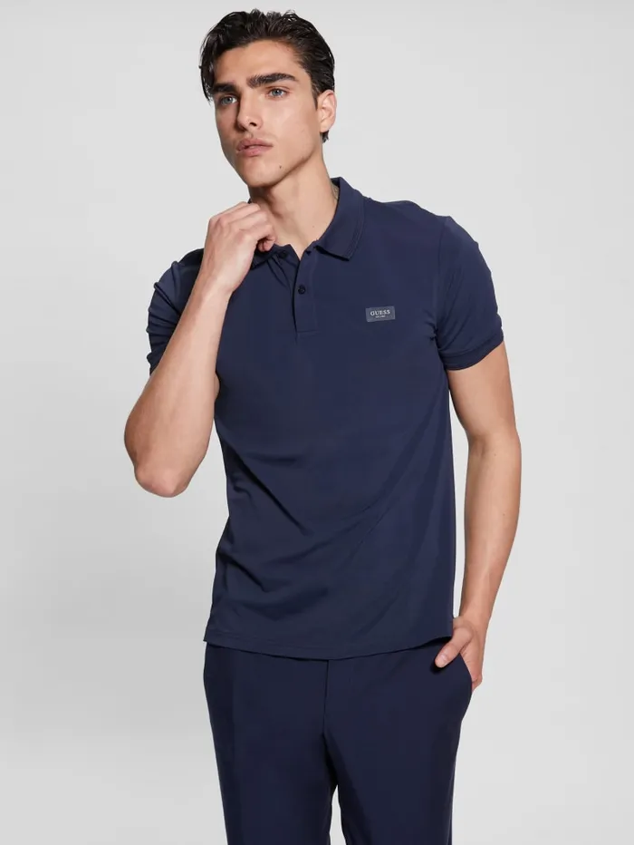 GUESS Shirts TechStretch Polo Blue 8211 Men