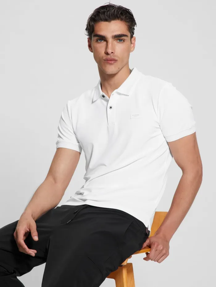 GUESS Shirts TechStretch Polo Blue 8211 Men
