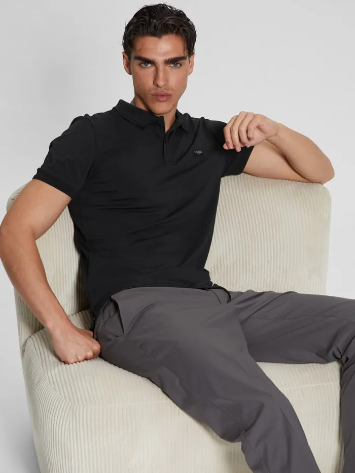 GUESS Shirts TechStretch Polo Blue 8211 Men