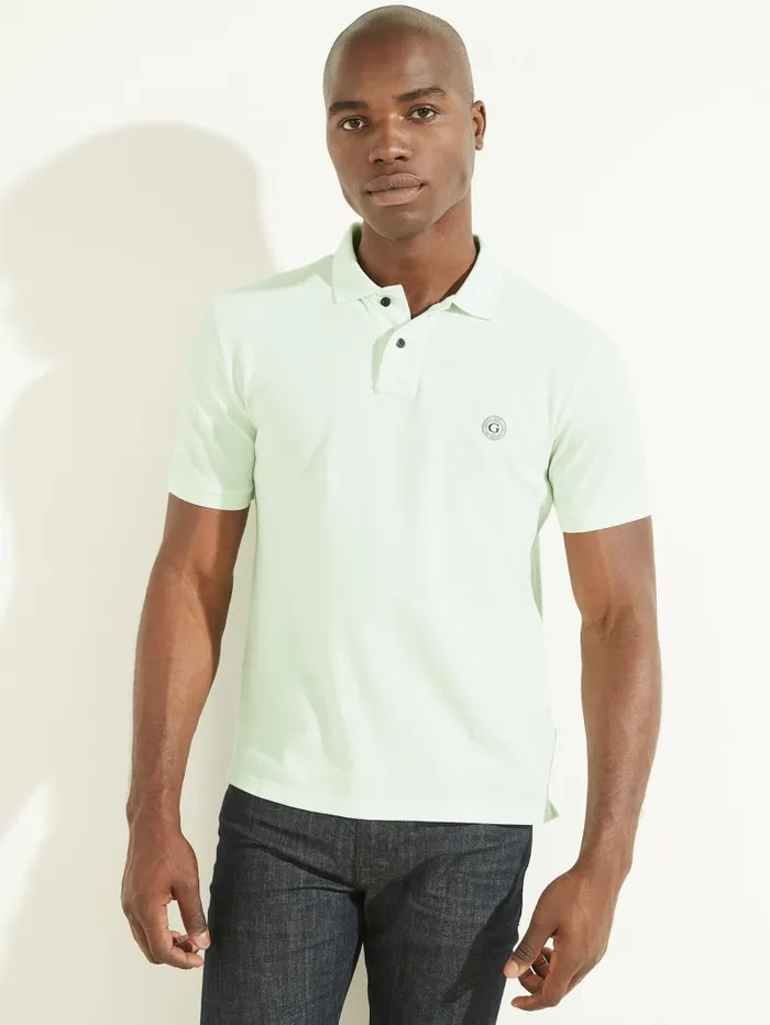 GUESS Shirts Washed Polo Grey 8211 Men