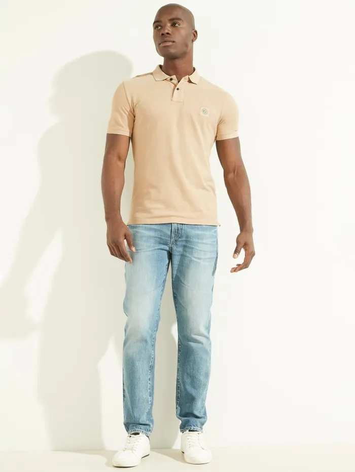 GUESS Shirts Washed Polo Grey 8211 Men