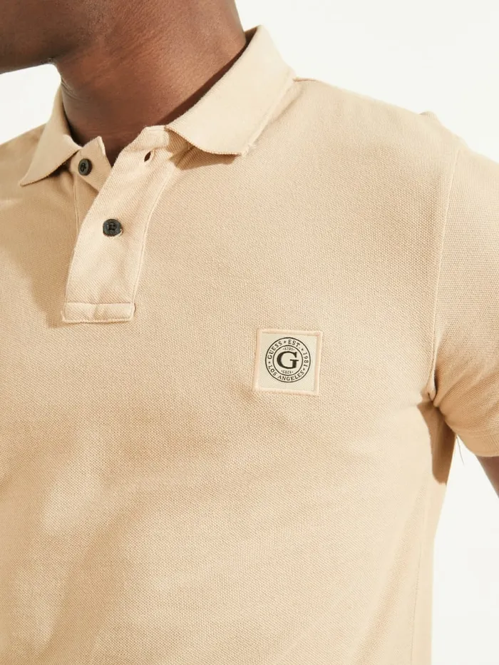 GUESS Shirts Washed Polo Grey 8211 Men