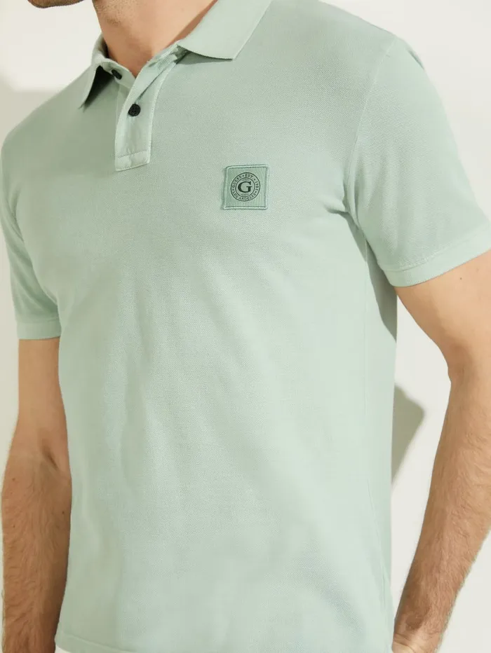 GUESS Shirts Washed Polo Grey 8211 Men