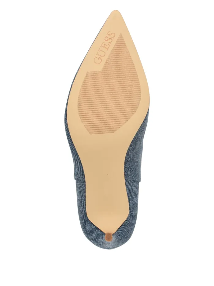 GUESS Shoes Rasima Blue Denim Booties Blue 8211 Women