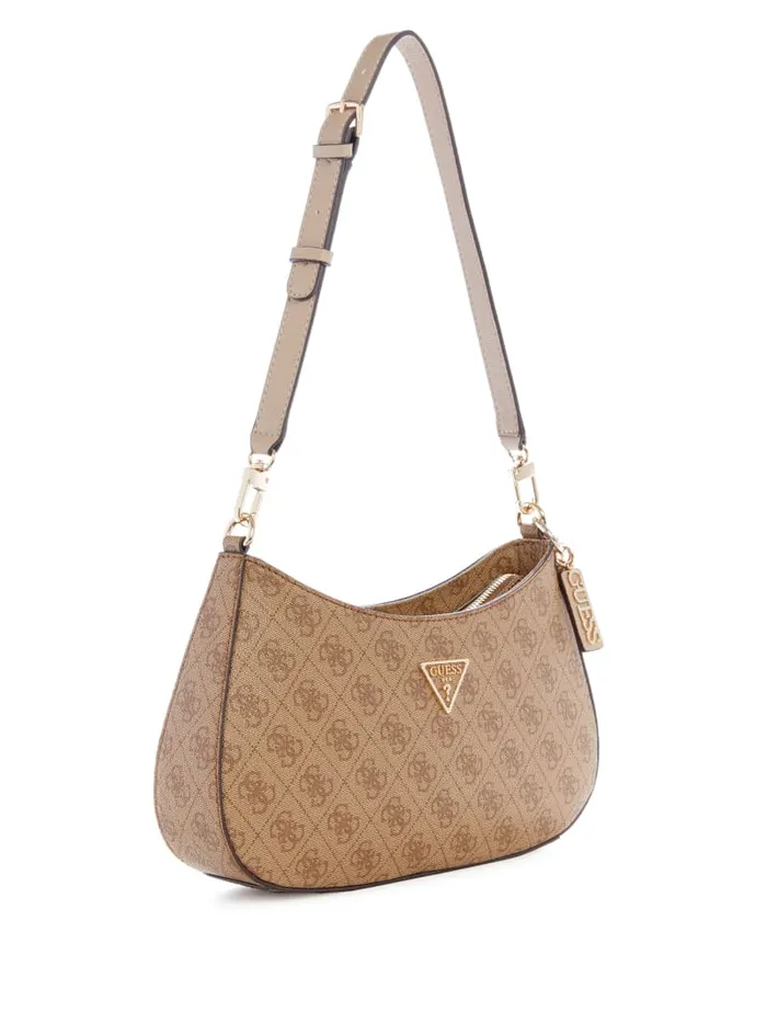 GUESS Shoulder Bags Noelle Quattro G Shoulder Bag Brown 8211 Unisex