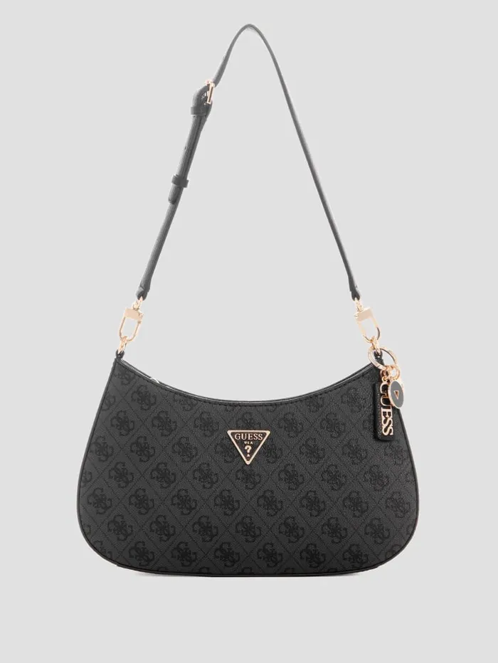 GUESS Shoulder Bags Noelle Quattro G Shoulder Bag Brown 8211 Unisex