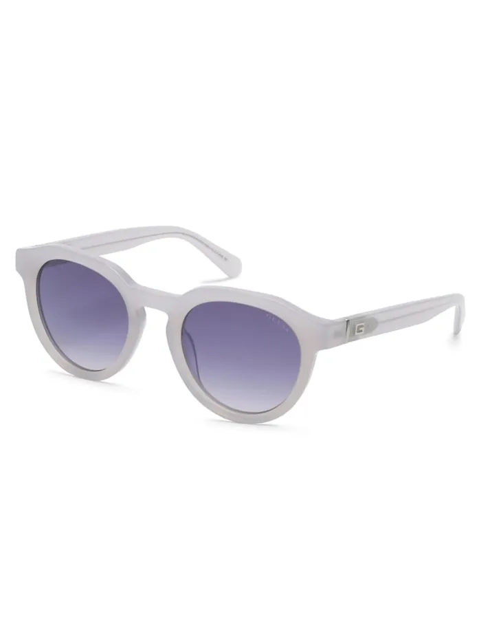 GUESS Sunglasses Oversized Round Plastic Sunglasses Brown 8211 Men