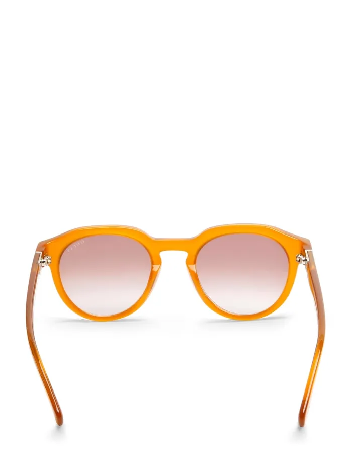 GUESS Sunglasses Oversized Round Plastic Sunglasses Brown 8211 Men