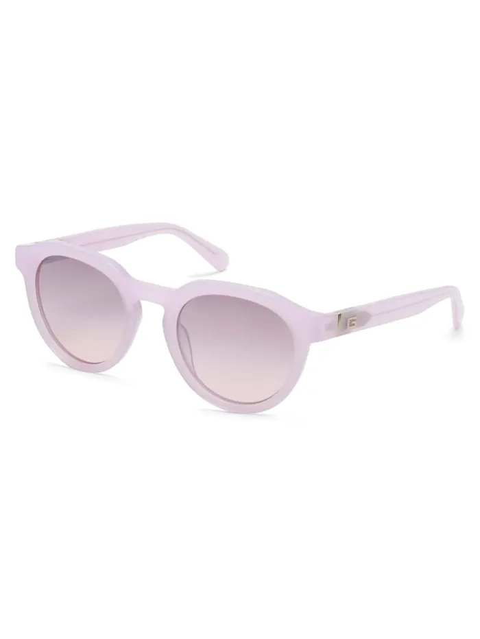 GUESS Sunglasses Oversized Round Plastic Sunglasses Brown 8211 Men