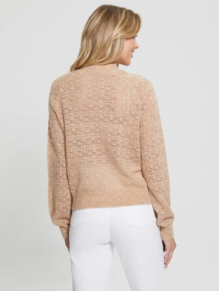 GUESS Sweaters and Knits Kensley OpenKnit Sweater White 8211 Women
