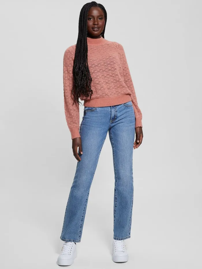 GUESS Sweaters and Knits Kensley OpenKnit Sweater White 8211 Women