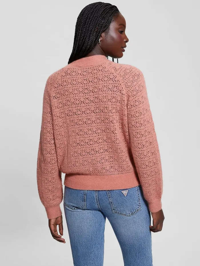GUESS Sweaters and Knits Kensley OpenKnit Sweater White 8211 Women