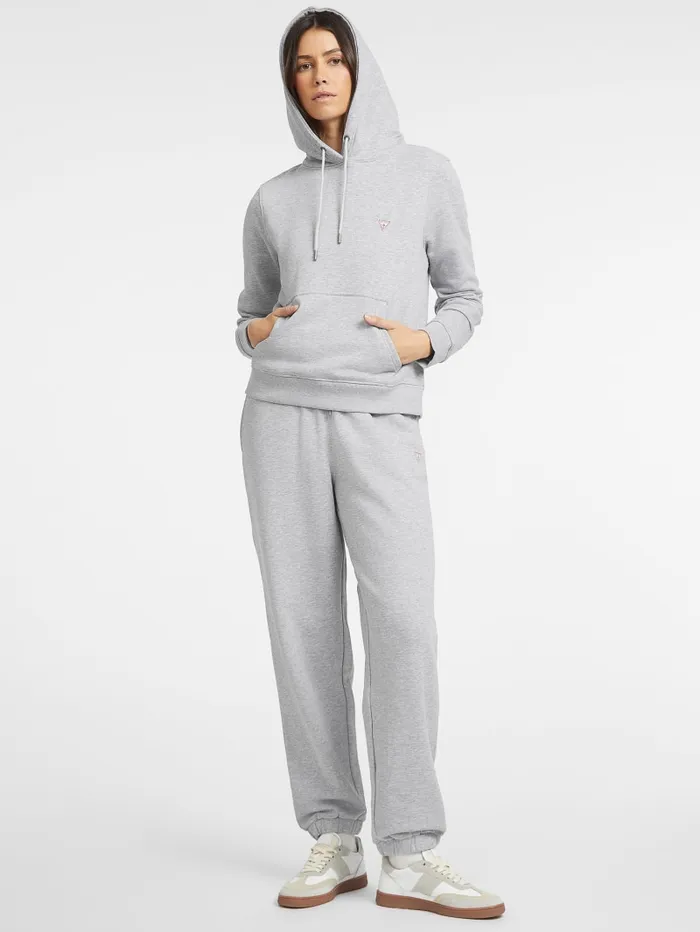 GUESS Sweaters and Knits Mini Patch Hoodie White 8211 Women